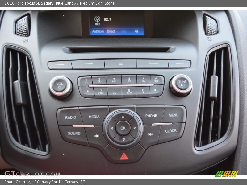 Blue Candy / Medium Light Stone 2016 Ford Focus SE Sedan