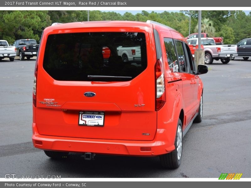 Race Red / Charcoal Black 2017 Ford Transit Connect XLT Wagon