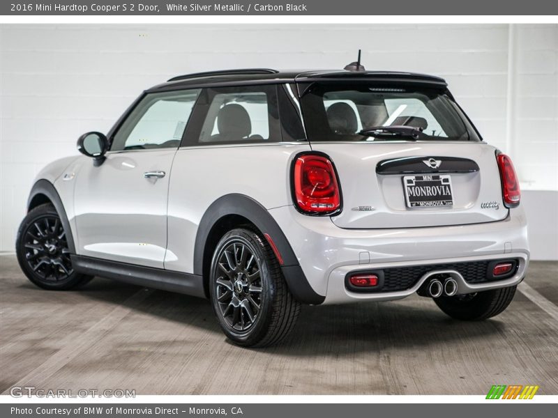 White Silver Metallic / Carbon Black 2016 Mini Hardtop Cooper S 2 Door