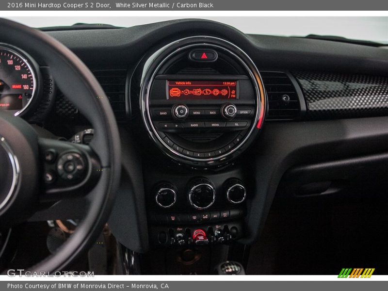 White Silver Metallic / Carbon Black 2016 Mini Hardtop Cooper S 2 Door