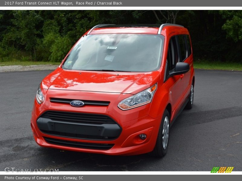 Race Red / Charcoal Black 2017 Ford Transit Connect XLT Wagon