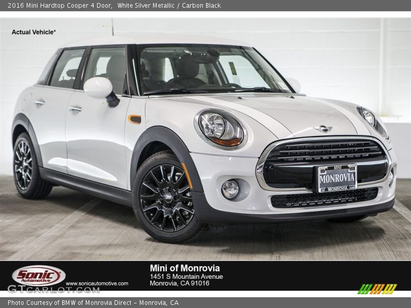 White Silver Metallic / Carbon Black 2016 Mini Hardtop Cooper 4 Door