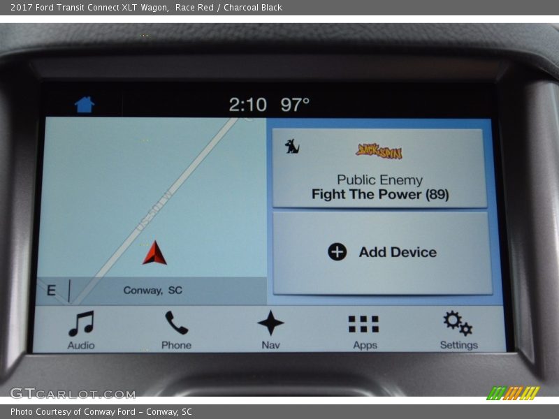 Navigation of 2017 Transit Connect XLT Wagon