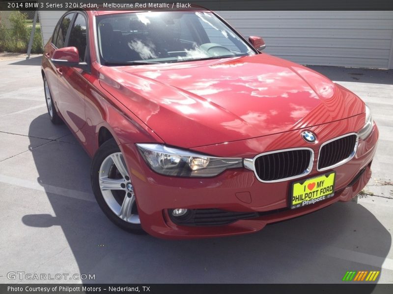 Melbourne Red Metallic / Black 2014 BMW 3 Series 320i Sedan