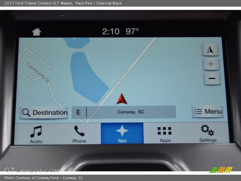 Navigation of 2017 Transit Connect XLT Wagon