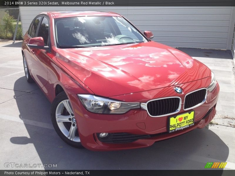Melbourne Red Metallic / Black 2014 BMW 3 Series 320i Sedan