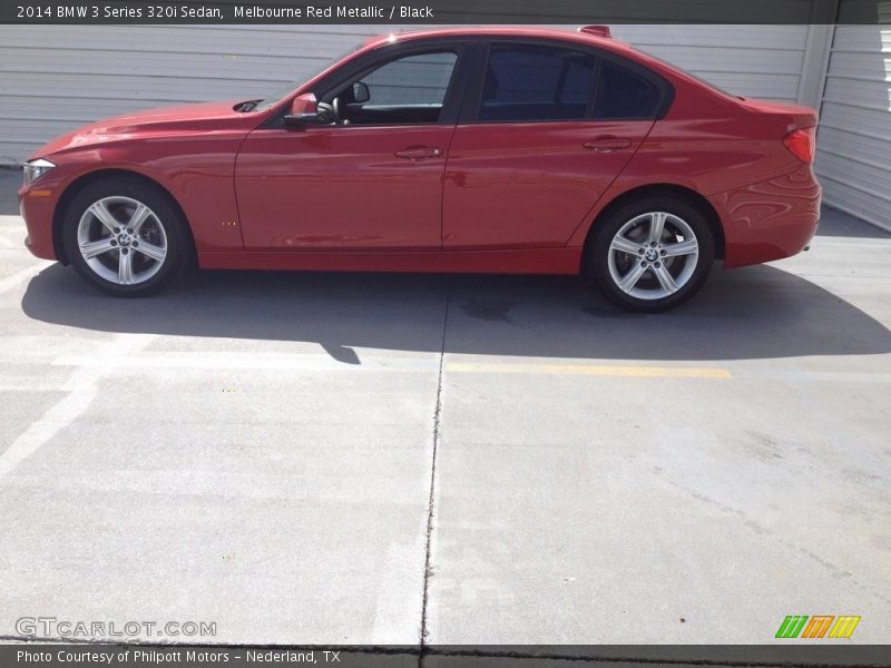 Melbourne Red Metallic / Black 2014 BMW 3 Series 320i Sedan