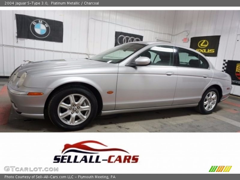 Platinum Metallic / Charcoal 2004 Jaguar S-Type 3.0