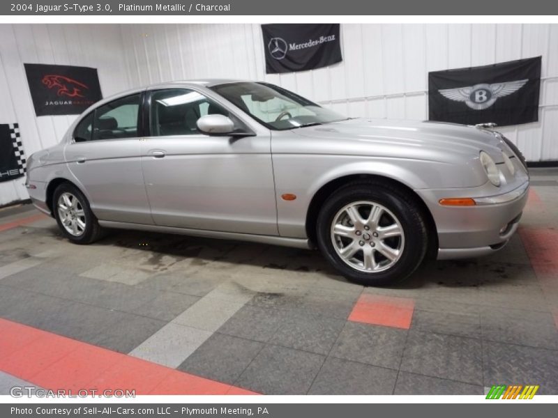 Platinum Metallic / Charcoal 2004 Jaguar S-Type 3.0