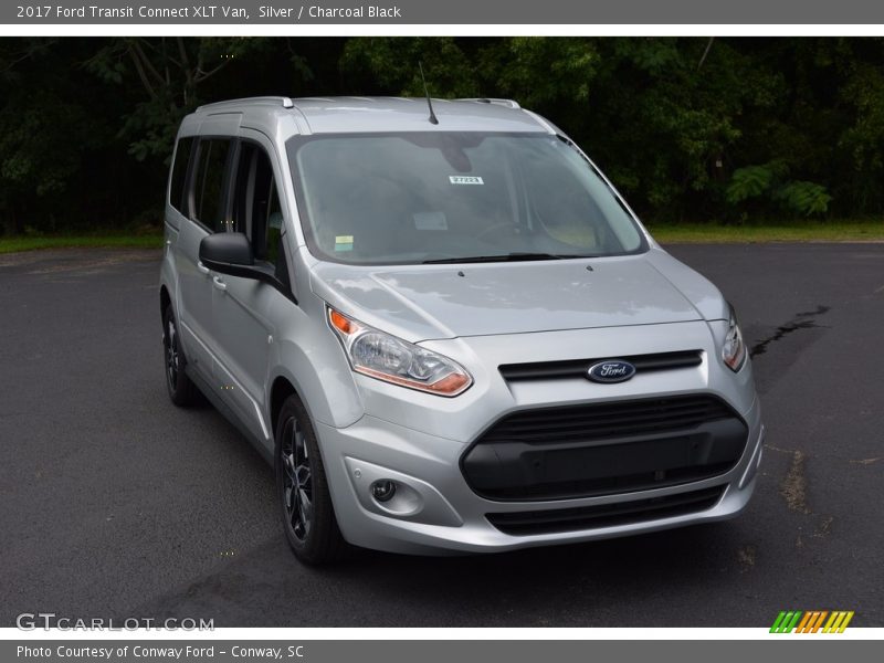 Silver / Charcoal Black 2017 Ford Transit Connect XLT Van