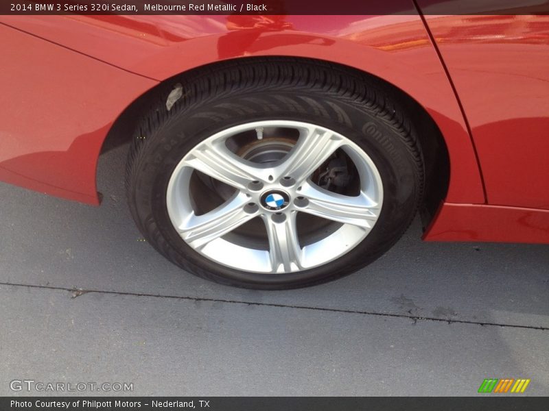 Melbourne Red Metallic / Black 2014 BMW 3 Series 320i Sedan