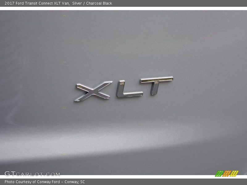 Silver / Charcoal Black 2017 Ford Transit Connect XLT Van