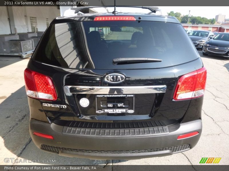 Ebony Black / Gray 2013 Kia Sorento LX V6 AWD