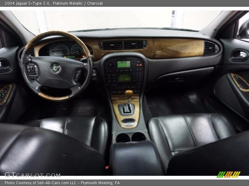 Platinum Metallic / Charcoal 2004 Jaguar S-Type 3.0