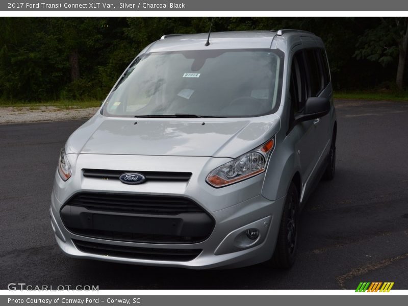 Silver / Charcoal Black 2017 Ford Transit Connect XLT Van