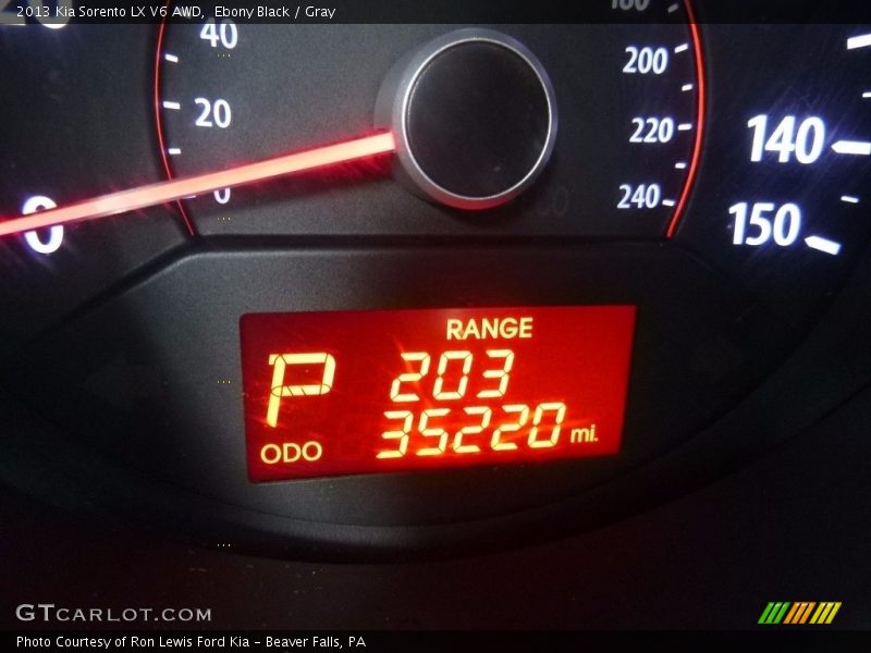 Ebony Black / Gray 2013 Kia Sorento LX V6 AWD