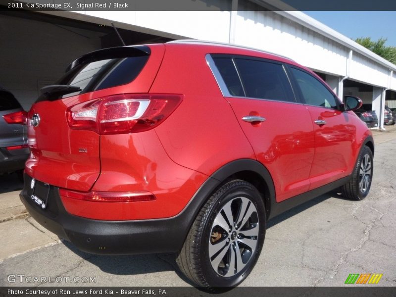 Signal Red / Black 2011 Kia Sportage EX