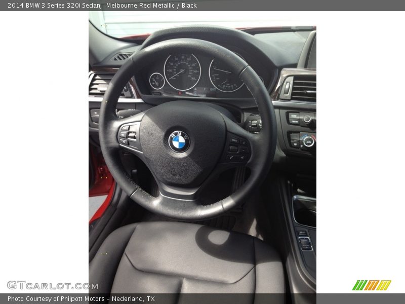 Melbourne Red Metallic / Black 2014 BMW 3 Series 320i Sedan