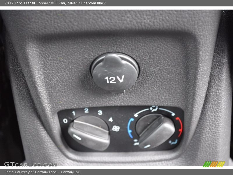 Silver / Charcoal Black 2017 Ford Transit Connect XLT Van
