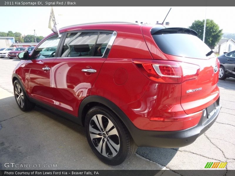 Signal Red / Black 2011 Kia Sportage EX