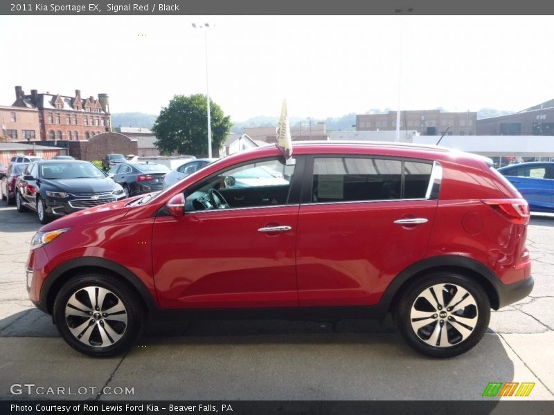 Signal Red / Black 2011 Kia Sportage EX