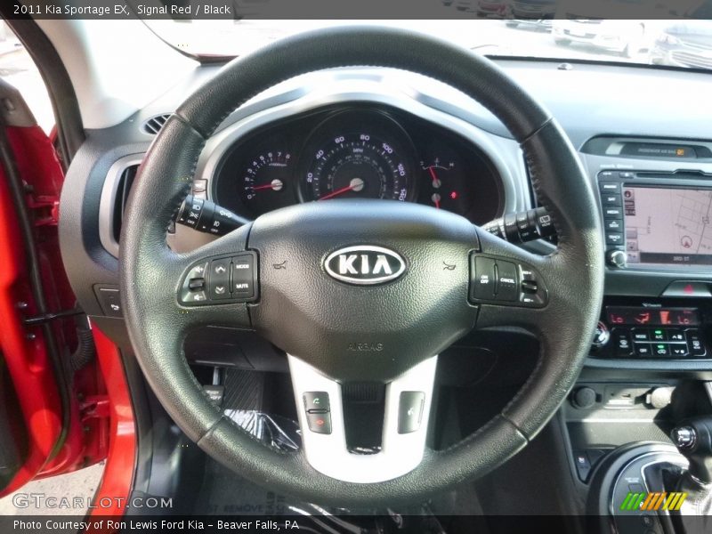 Signal Red / Black 2011 Kia Sportage EX