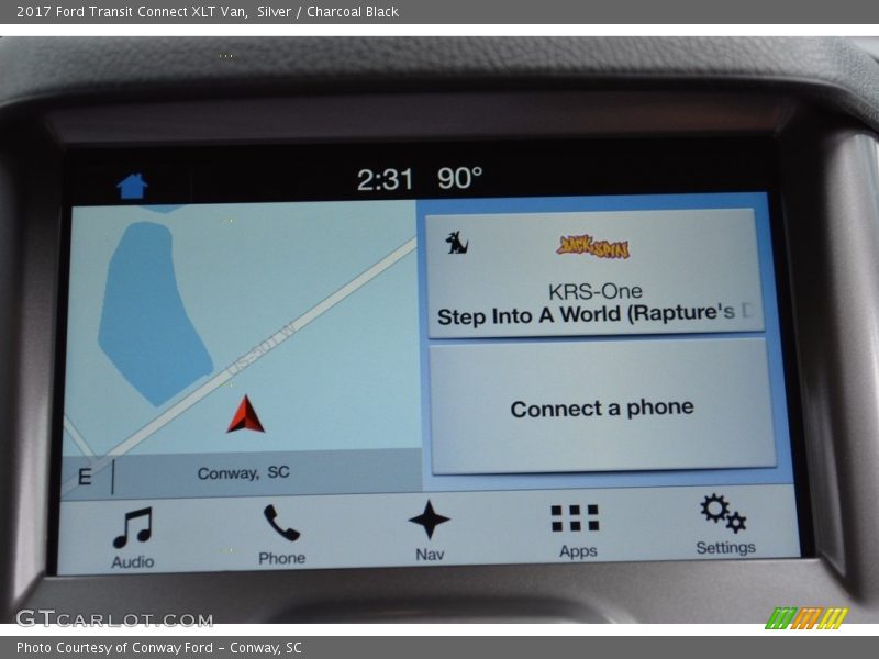 Navigation of 2017 Transit Connect XLT Van