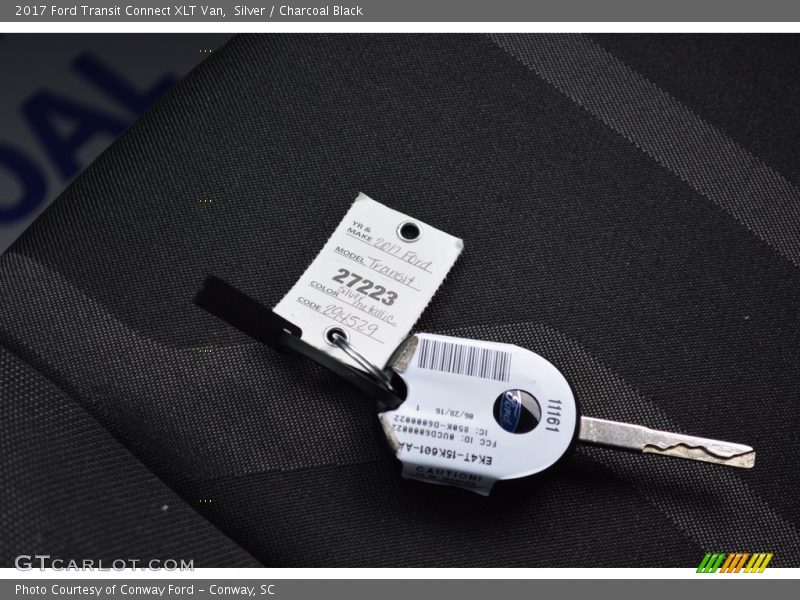 Silver / Charcoal Black 2017 Ford Transit Connect XLT Van