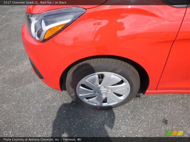 Red Hot / Jet Black 2017 Chevrolet Spark LS