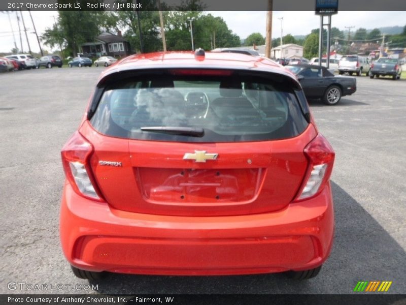 Red Hot / Jet Black 2017 Chevrolet Spark LS