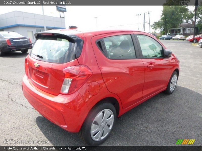 Red Hot / Jet Black 2017 Chevrolet Spark LS