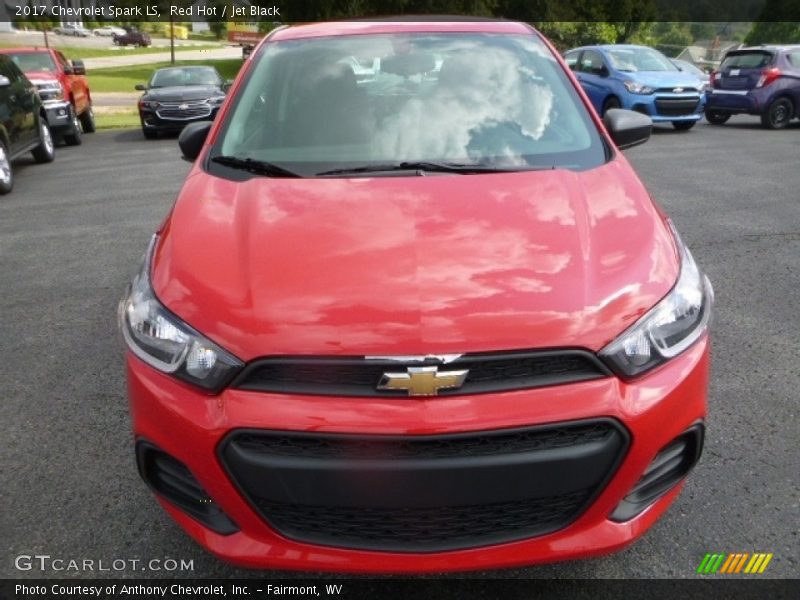 Red Hot / Jet Black 2017 Chevrolet Spark LS