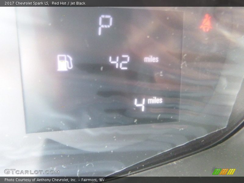 Red Hot / Jet Black 2017 Chevrolet Spark LS