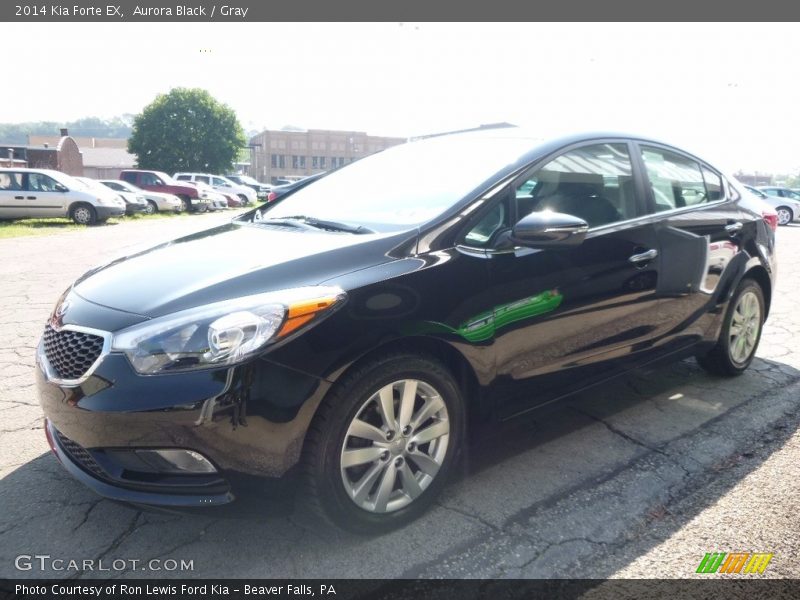 Aurora Black / Gray 2014 Kia Forte EX