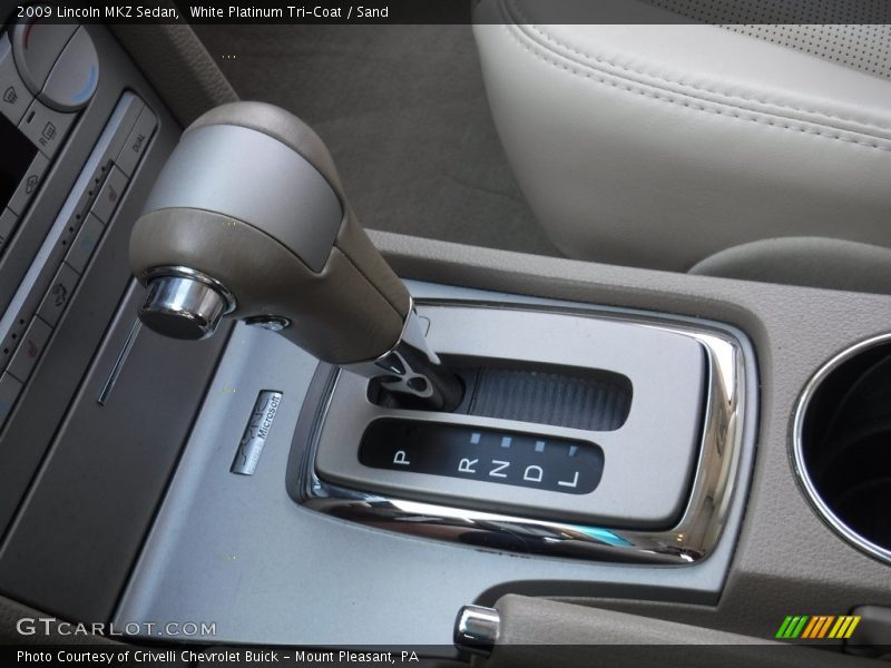 White Platinum Tri-Coat / Sand 2009 Lincoln MKZ Sedan