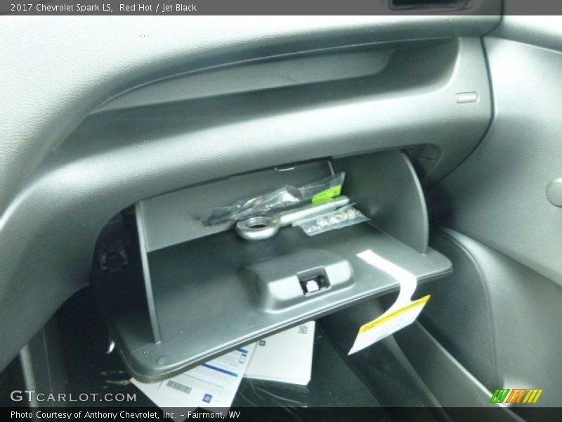 Red Hot / Jet Black 2017 Chevrolet Spark LS