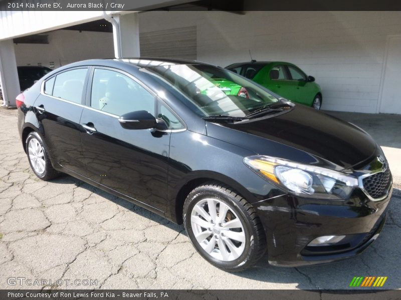 Aurora Black / Gray 2014 Kia Forte EX