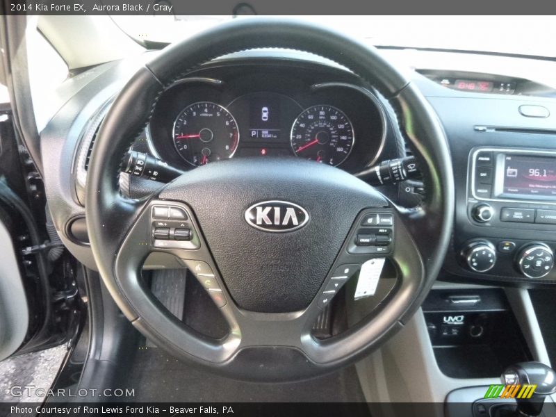 Aurora Black / Gray 2014 Kia Forte EX