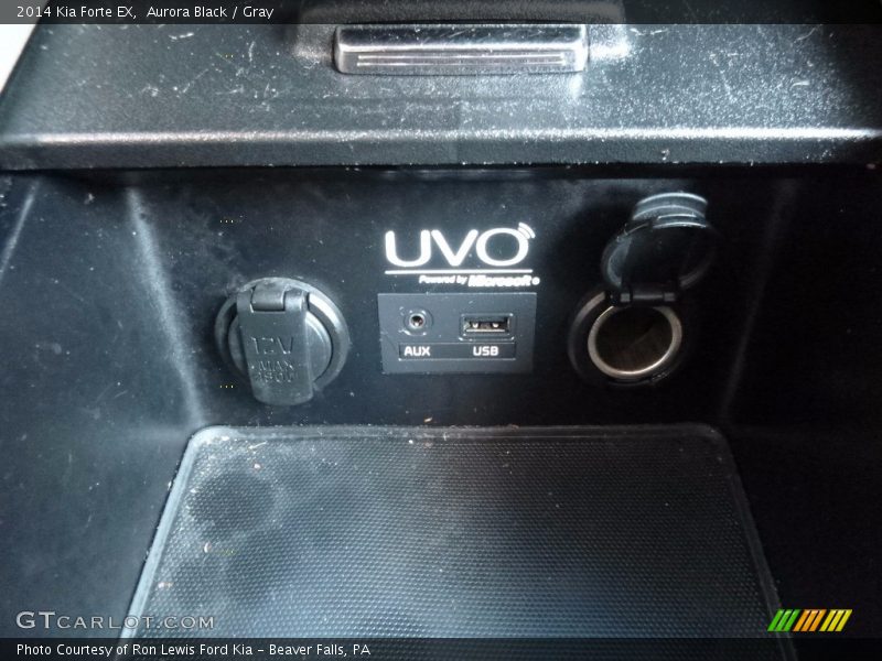 Aurora Black / Gray 2014 Kia Forte EX