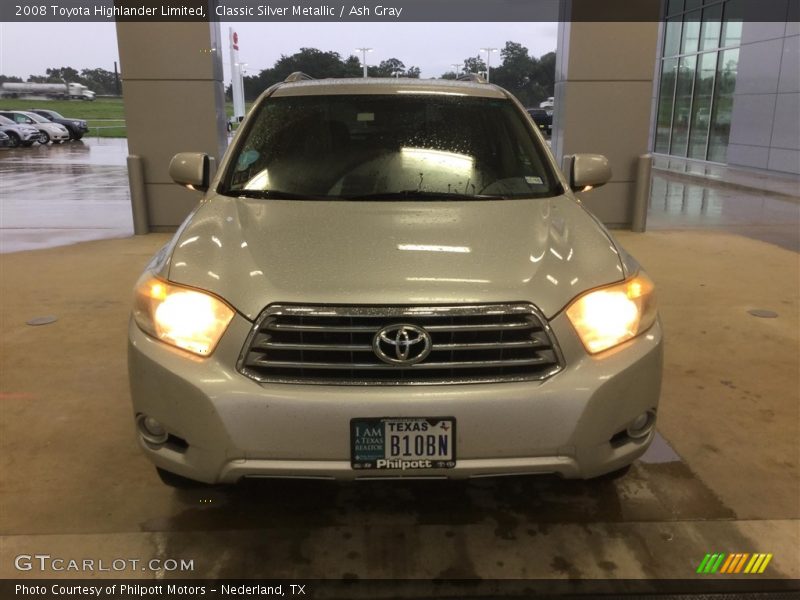 Classic Silver Metallic / Ash Gray 2008 Toyota Highlander Limited