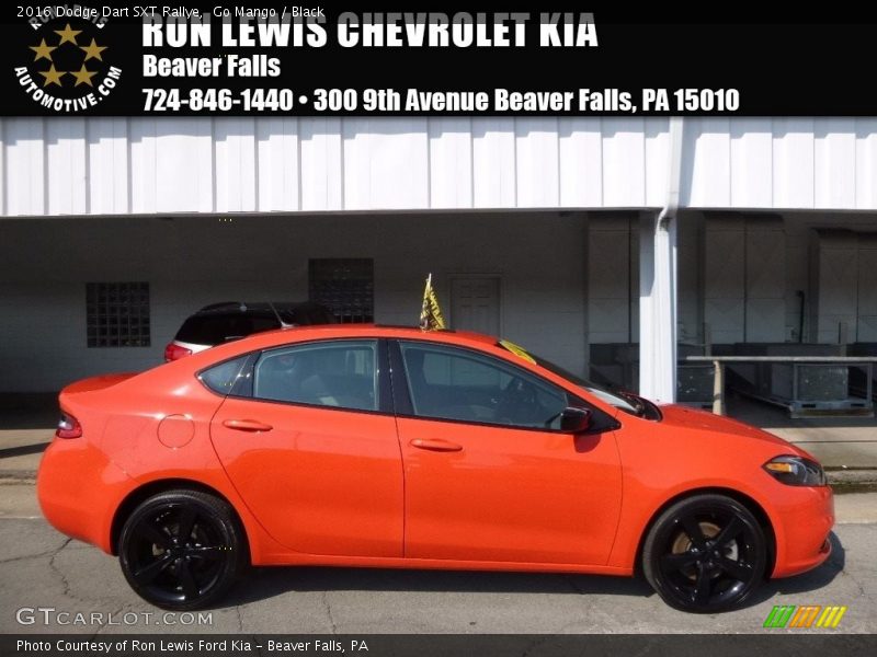 Go Mango / Black 2016 Dodge Dart SXT Rallye