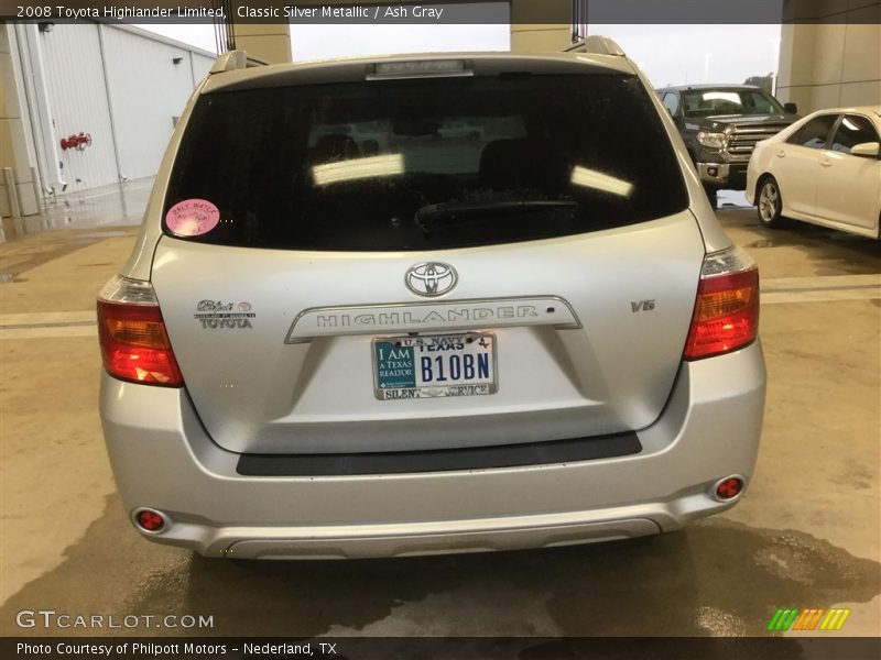 Classic Silver Metallic / Ash Gray 2008 Toyota Highlander Limited