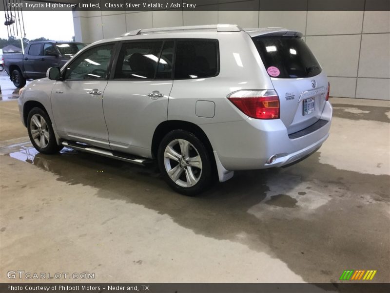 Classic Silver Metallic / Ash Gray 2008 Toyota Highlander Limited