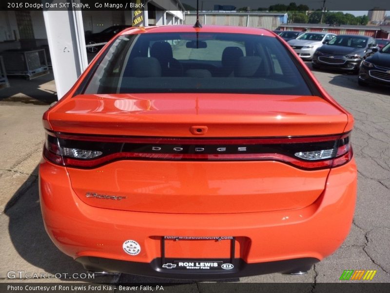 Go Mango / Black 2016 Dodge Dart SXT Rallye