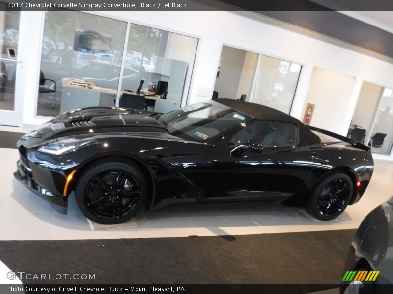 Black / Jet Black 2017 Chevrolet Corvette Stingray Convertible