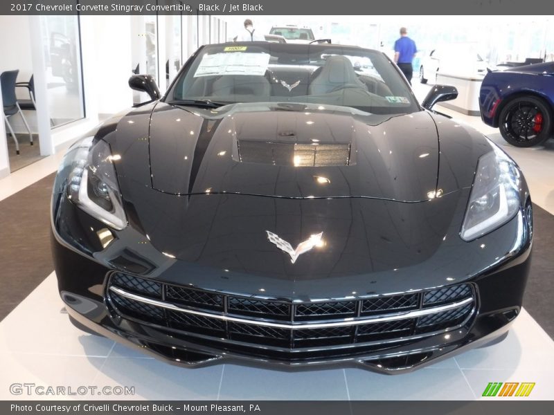 Black / Jet Black 2017 Chevrolet Corvette Stingray Convertible