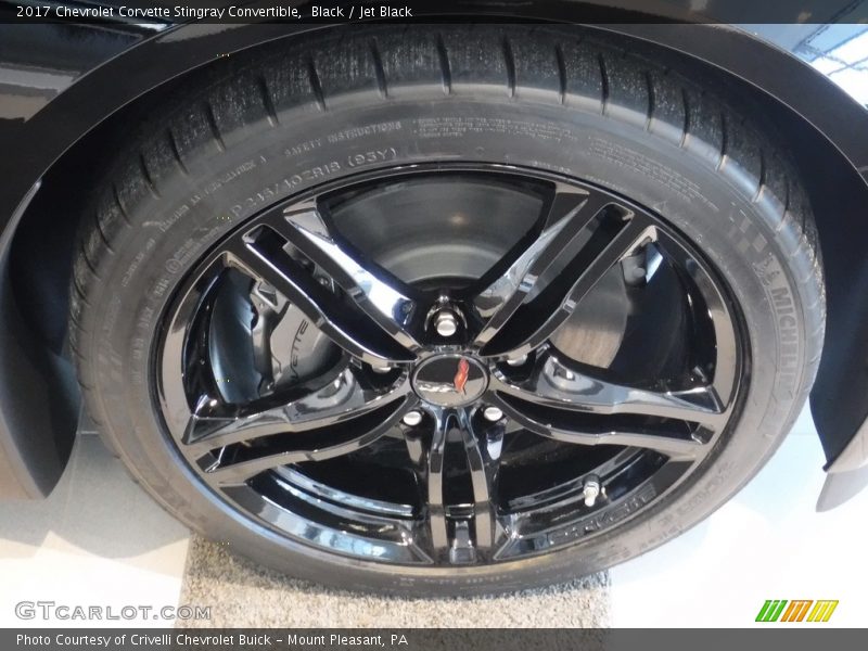 Black / Jet Black 2017 Chevrolet Corvette Stingray Convertible