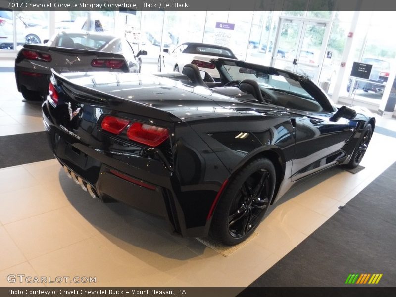Black / Jet Black 2017 Chevrolet Corvette Stingray Convertible