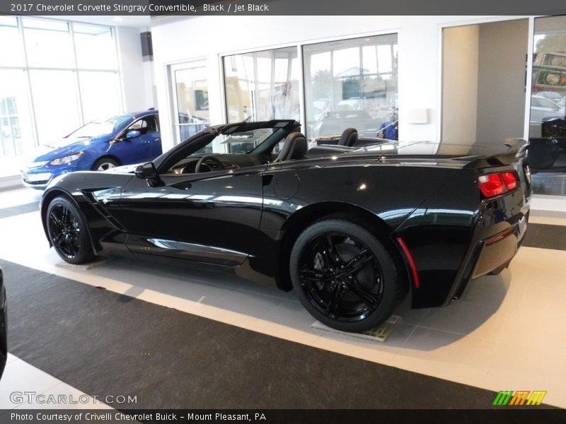 Black / Jet Black 2017 Chevrolet Corvette Stingray Convertible
