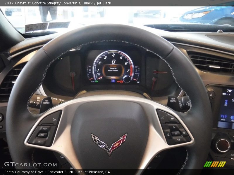 Black / Jet Black 2017 Chevrolet Corvette Stingray Convertible